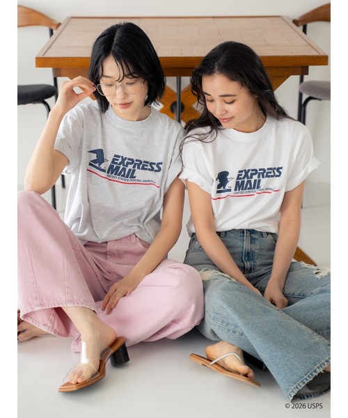 Ungrid(アングリッド)の「USPS 別注ロゴTee(Tシャツ/カットソー・レディース・レッド/ライトグレー/オフホワイト・FREE)」の18枚目の写真