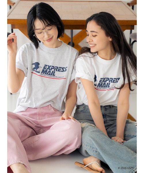 Ungrid(アングリッド)の「USPS 別注ロゴTee(Tシャツ/カットソー・レディース・レッド/ライトグレー/オフホワイト・FREE)」の19枚目の写真