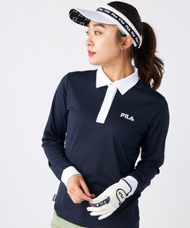 【FILA GOLF:フィラゴルフ】レディース長袖ロゴシャツ　ゴルフ