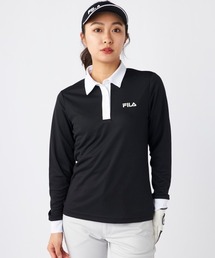 【FILA GOLF:フィラゴルフ】レディース長袖ロゴシャツ　ゴルフ