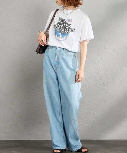 THE SHINZONE（ザ　シンゾーン）の「[THE SHINZONE/ザ シンゾーン] BOATIES TOUR プリントTシャツ（Tシャツ/カットソー・レディース・グレー/ブルー/ホワイト・0）」の6枚目の写真