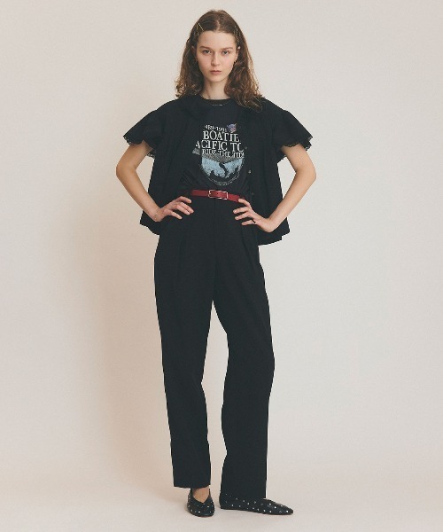 THE SHINZONE（ザ　シンゾーン）の「[THE SHINZONE/ザ シンゾーン] BOATIES TOUR プリントTシャツ（Tシャツ/カットソー・レディース・グレー/ブルー/ホワイト・0）」の5枚目の写真