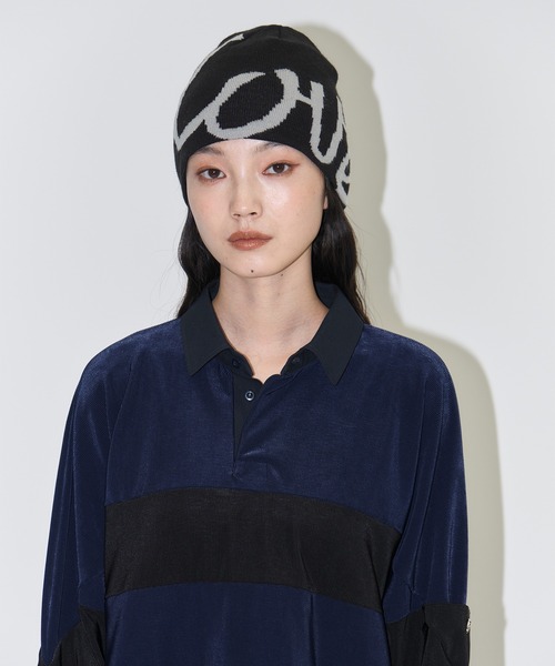 BASICKS(ベイシックス)の「【BASICKS/ベーシックス】Love Beanie/ラブビーニー(ニットキャップ/ビーニー・レディース・ブラウン/ブラック・FREE)」の2枚目の写真