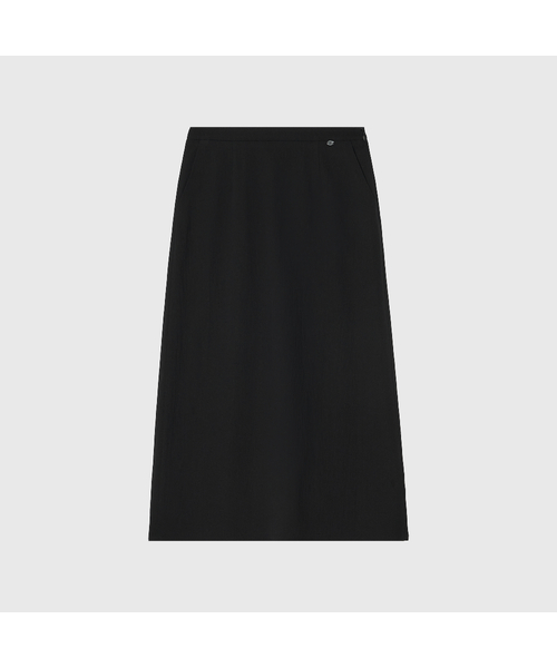 ソフィン テクスチャード Hライン ロングスカート_ブラック / SOPHINE TEXTURED H-LINE LONG SKIRT_BLACK