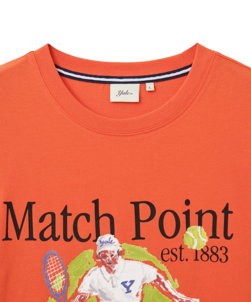YALE（イェール）の「マッチポイントグラフィックTシャツ_コーラル（Tシャツ/カットソー・レディース・その他・SMALL/MEDIUM/LARGE/X-LARGE）」の3枚目の写真