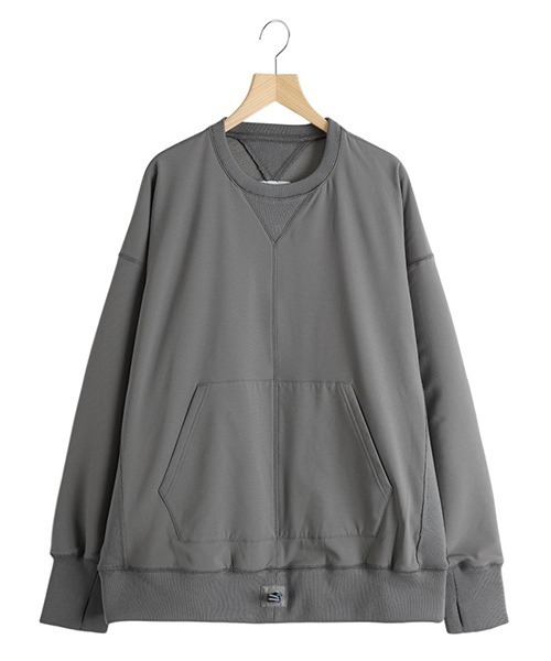 CMF OUTDOOR GARMENT（シーエムエフアウトドアガーメント）の「CMF OUTDOOR GARMENT / シーエムエフ アウトドア ガーメント：DIVIDED SWEAT：CMF2502-J13C[AST]（スウェット・メンズ・ブラック/グレー系その他・L）」の2枚目の写真