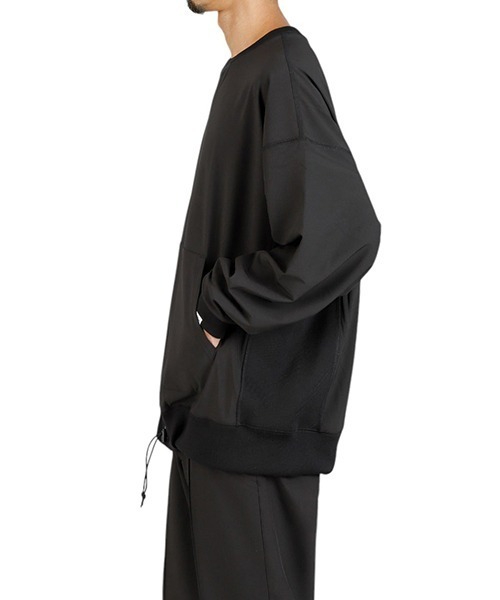 CMF OUTDOOR GARMENT（シーエムエフアウトドアガーメント）の「CMF OUTDOOR GARMENT / シーエムエフ アウトドア ガーメント：DIVIDED SWEAT：CMF2502-J13C[AST]（スウェット・メンズ・ブラック/グレー系その他・L）」の10枚目の写真