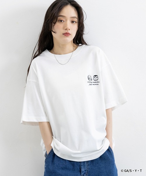 RAGEBLUE(レイジブルー)の「【名探偵コナン】ワンポイント刺繍Tシャツ(Tシャツ/カットソー・レディース・ホワイト/ブラック/ホワイト系その他・LARGE/MEDIUM)」の4枚目の写真