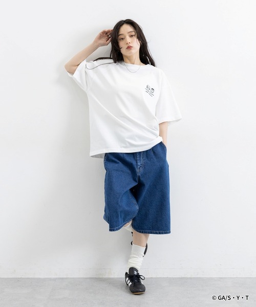 RAGEBLUE(レイジブルー)の「【名探偵コナン】ワンポイント刺繍Tシャツ(Tシャツ/カットソー・レディース・ホワイト/ブラック/ホワイト系その他・LARGE/MEDIUM)」の5枚目の写真
