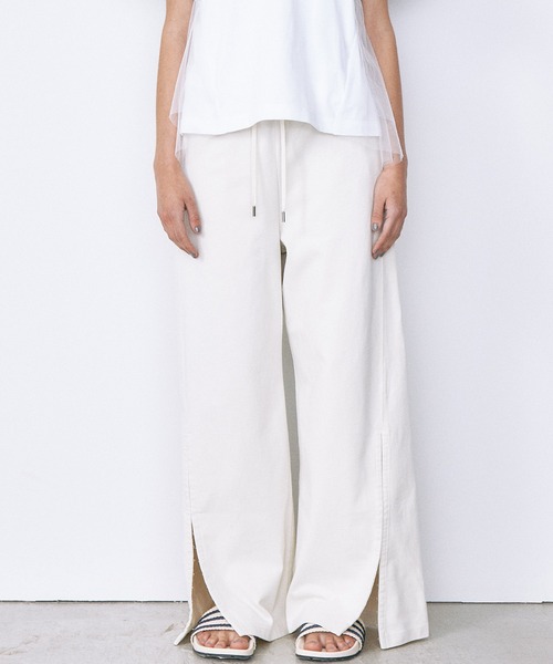 LE CIEL BLEU（ルシェルブルー）の「トラックパンツ / Track Pants（その他パンツ・レディース・ライトイエロー/ブラック/ホワイト・36/38/36S/38S）」の21枚目の写真