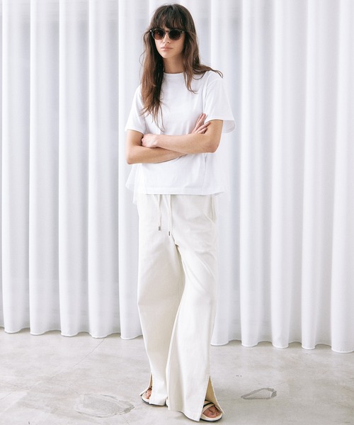 LE CIEL BLEU(ルシェルブルー)の「トラックパンツ / Track Pants(その他パンツ・レディース・ライトイエロー/ブラック/ホワイト・36/38/36S/38S)」の4枚目の写真