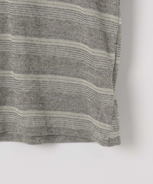 LAND MUSEUM（ランドミュージアム）の「LAND MUSEUM／マルチボーダーロンT（Tシャツ/カットソー・メンズ・ライトブルー/グレー・MEDIUM/LARGE）」の13枚目の写真