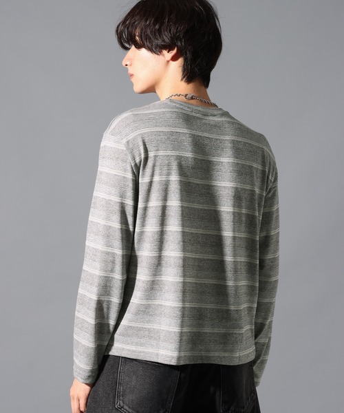 LAND MUSEUM(ランドミュージアム)の「LAND MUSEUM/マルチボーダーロンT(Tシャツ/カットソー・メンズ・ライトブルー/グレー・MEDIUM/LARGE)」の20枚目の写真