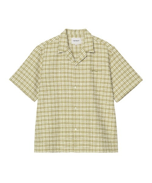 Carhartt WIP(カーハートダブリューアイピー)の「Carhartt WIP S/S KANDER SHIRT(カーハートワークインプログレス ショートスリーブカンダーシャツ)(シャツ/ブラウス・メンズ・イエロー系/ブルー系/ブラック・SMALL/MEDIUM/LARGE/X-LARGE)」の3枚目の写真