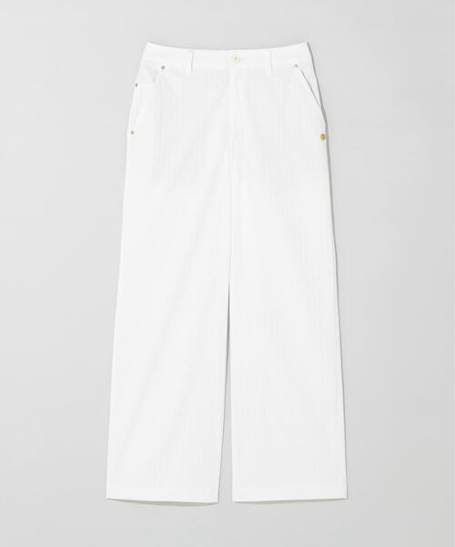 St ANDREWS(セントアンドリュース)の「【St ANDREWS】【ストレッチ】ドビーストライプパンツ (WOMENS)(その他パンツ・レディース・ブラック/グリーン/ホワイト・M/S)」の6枚目の写真