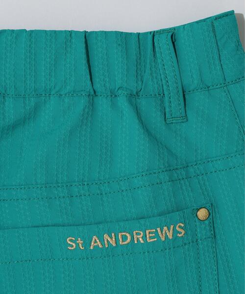 St ANDREWS(セントアンドリュース)の「【St ANDREWS】【ストレッチ】ドビーストライプパンツ (WOMENS)(その他パンツ・レディース・ブラック/グリーン/ホワイト・M/S)」の16枚目の写真