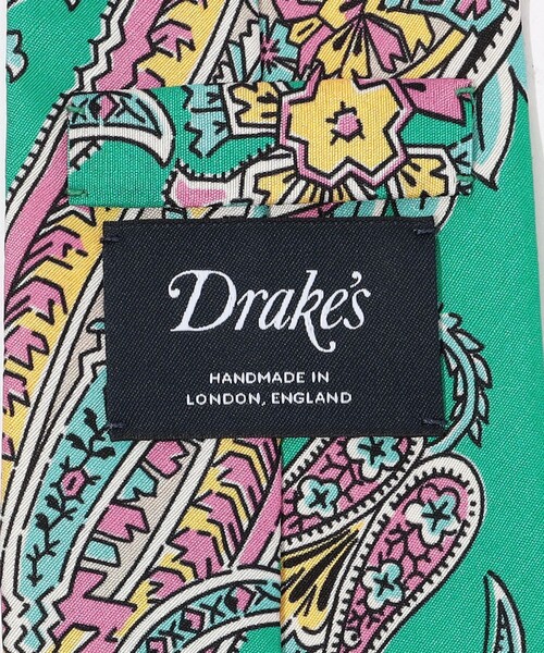 DRAKE'S（ドレイクス）の「Drake’ｓ シルクプリント ペイズリー柄ネクタイ（ネクタイ・メンズ・グリーン系その他/ブルー系その他・FREE）」の5枚目の写真