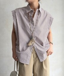 【WEB限定】ダブルタックストライプシャツ