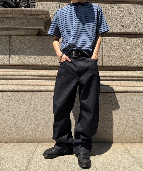 kutir(クティール)の「SLIM SILHOUETTE RIGID DENIM PANTS/スリムシルエットリジットデニムパンツ(デニムパンツ・メンズ・ブラック/インディゴブルー・SMALL/MEDIUM/LARGE)」の20枚目の写真