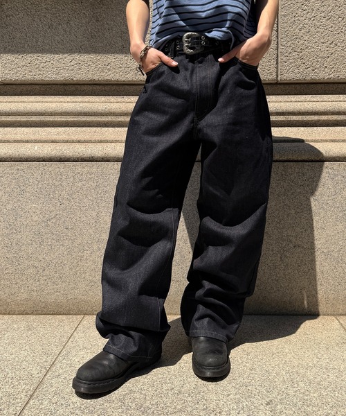 kutir(クティール)の「SLIM SILHOUETTE RIGID DENIM PANTS/スリムシルエットリジットデニムパンツ(デニムパンツ・メンズ・ブラック/インディゴブルー・SMALL/MEDIUM/LARGE)」の17枚目の写真