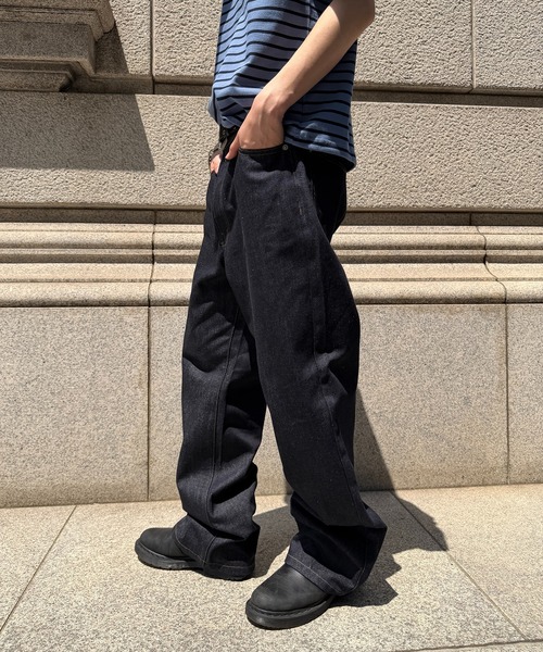 kutir(クティール)の「SLIM SILHOUETTE RIGID DENIM PANTS/スリムシルエットリジットデニムパンツ(デニムパンツ・メンズ・ブラック/インディゴブルー・SMALL/MEDIUM/LARGE)」の19枚目の写真