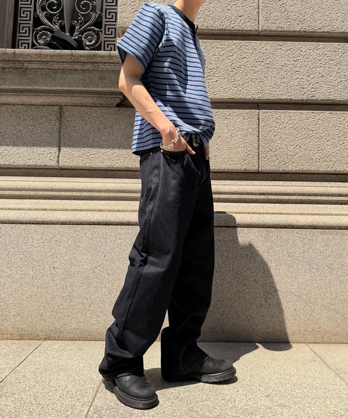 kutir(クティール)の「SLIM SILHOUETTE RIGID DENIM PANTS/スリムシルエットリジットデニムパンツ(デニムパンツ・メンズ・ブラック/インディゴブルー・SMALL/MEDIUM/LARGE)」の22枚目の写真