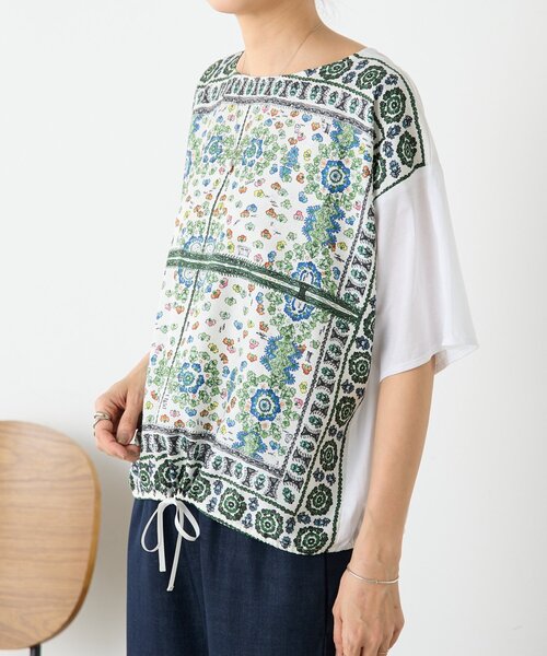 LIVETART(リヴェタート)の「PARK柄スクエアTee(Tシャツ/カットソー・レディース・ホワイト・FREE)」の6枚目の写真