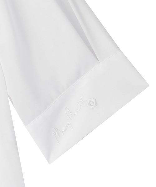 MARY QUANT(マリークワント)の「スカーフ付きクロップド ブラウス(シャツ/ブラウス・レディース・ブルー/ホワイト/ブラック・M)」の15枚目の写真
