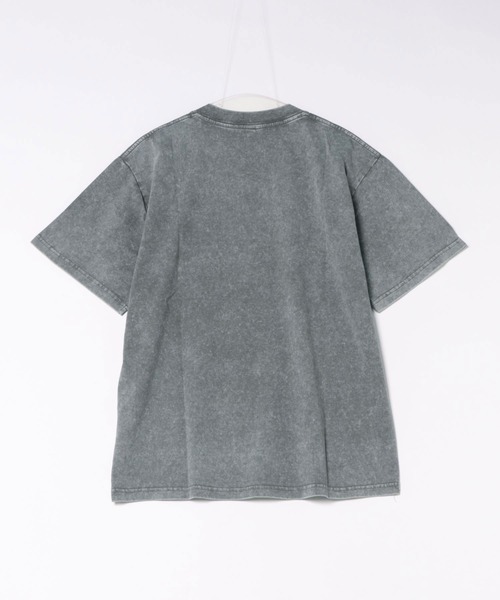 NOWLE(ノウル)の「【NOWLE】ピグメント加工 ヴィンテージライク カレッジロゴプリント 半袖 Tシャツ / ルーズシルエット(Tシャツ/カットソー・メンズ・ダークグレー・SMALL/MEDIUM/LARGE/X-LARGE)」の10枚目の写真