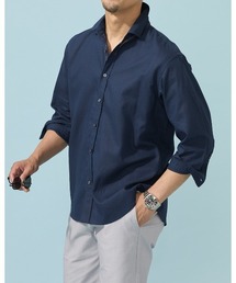 DoCLASSE（ ドゥクラッセ）の「コットンリネン混ウォッシュ加工シャツ7分袖（シャツ/ブラウス）」