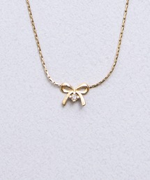Zoule（ゾーラ）の「Zoule ゾーラ：STAINLESS ステンレスシリーズ　Happy motif　ハッピーモチーフ　hp ribbon　リボン　ネックレス（ネックレス）」