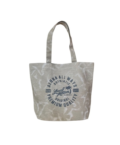 LOCALMOTION HAWAII(ローカルモーション ハワイ)の「ハワイ&リゾートアシッドデニムトート(トートバッグ・メンズ・ブルー/ベージュ・ONE SIZE)」の3枚目の写真