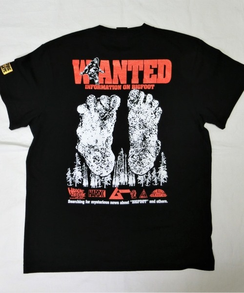 ハードコアチョコレート(ハードコアチョコレート)の「月刊 ムー 400号記念-WANTED BIGFOOT-(Tシャツ/カットソー・メンズ・ブラック・LARGE/X-LARGE/XX-LARGE)」の5枚目の写真