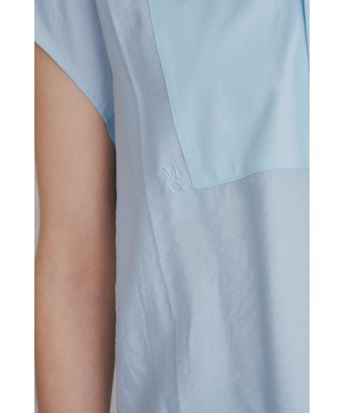 Muel Chic(ミュエルシック)の「Still blouse スティルブラウス(ポロシャツ・レディース・ホワイト/ライトブルー/ブラック・FREE)」の15枚目の写真