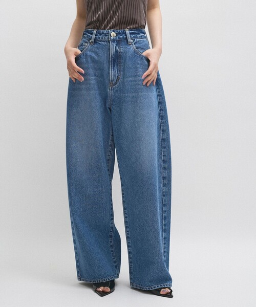 NEEDBY heritage(ニードバイヘリテージ)の「【NEEDBY for ADAM ET ROPE'】別注 ANGIE(デニムパンツ・レディース・ブルー/ブラック・24/23/25/26)」の2枚目の写真