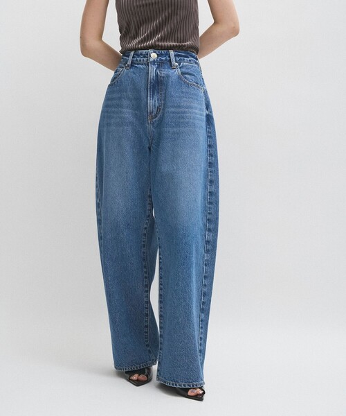 NEEDBY heritage(ニードバイヘリテージ)の「【NEEDBY for ADAM ET ROPE'】別注 ANGIE(デニムパンツ・レディース・ブルー/ブラック・24/23/25/26)」の21枚目の写真
