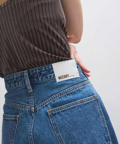 NEEDBY heritage(ニードバイヘリテージ)の「【NEEDBY for ADAM ET ROPE'】別注 ANGIE(デニムパンツ・レディース・ブルー/ブラック・24/23/25/26)」の18枚目の写真
