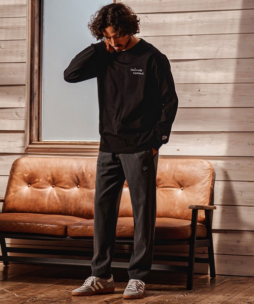 1minute 1second（ワンミニットワンセカンド）の「mlt5751-cursive embroidery U.S.A. cotton 8oz long sleeve cut sew ロングスリーブTシャツ(1M26A210)（Tシャツ/カットソー・メンズ・ネイビー/ブラック/ホワイト・S/M/L/XL）」の20枚目の写真