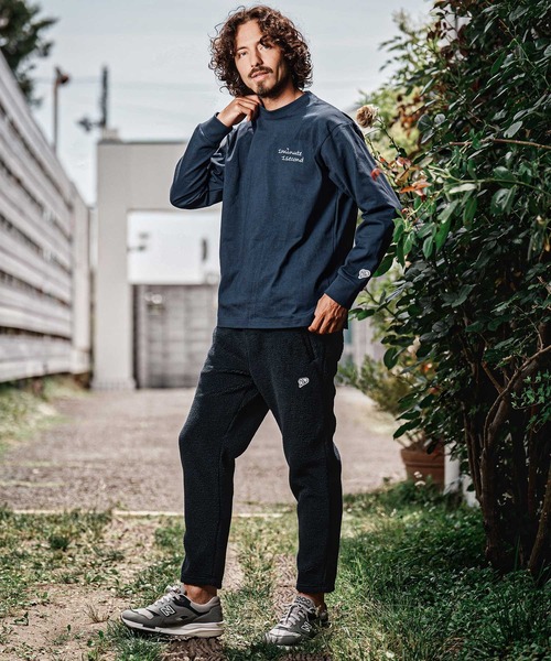 1minute 1second（ワンミニットワンセカンド）の「mlt5751-cursive embroidery U.S.A. cotton 8oz long sleeve cut sew ロングスリーブTシャツ(1M26A210)（Tシャツ/カットソー・メンズ・ネイビー/ブラック/ホワイト・S/M/L/XL）」の18枚目の写真
