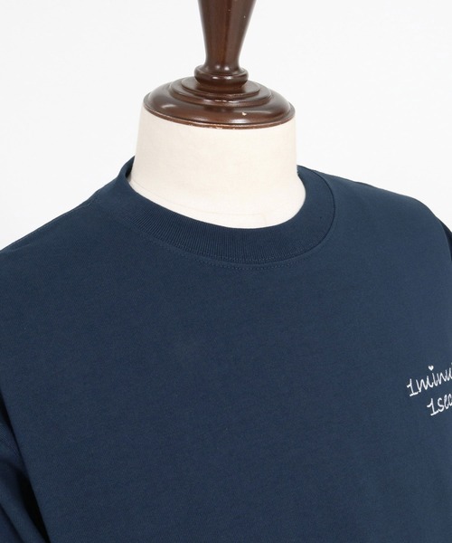 1minute 1second（ワンミニットワンセカンド）の「mlt5751-cursive embroidery U.S.A. cotton 8oz long sleeve cut sew ロングスリーブTシャツ(1M26A210)（Tシャツ/カットソー・メンズ・ネイビー/ブラック/ホワイト・S/M/L/XL）」の5枚目の写真