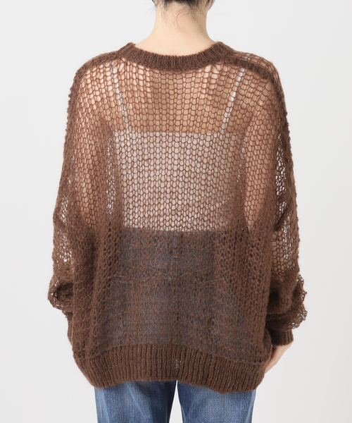 Spick & Span(スピックアンドスパン)の「《一部店舗+WEB限定》Mohair Sheer Sweater(ニット/セーター・レディース・ピンク/ブラウン・FREE)」の5枚目の写真