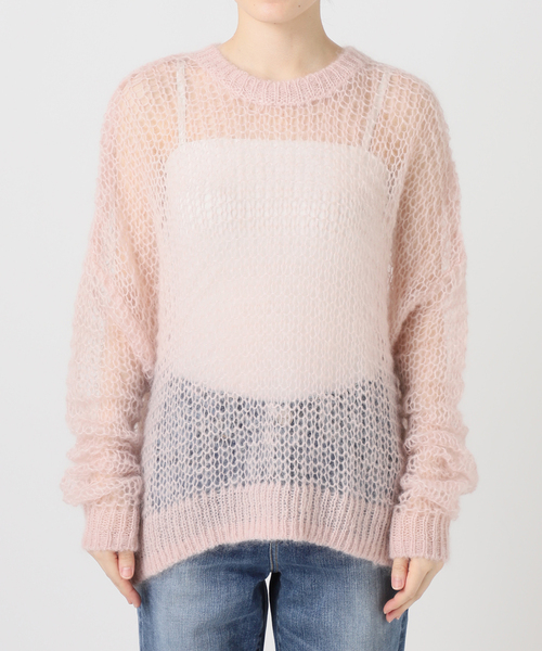 Spick & Span(スピックアンドスパン)の「《一部店舗+WEB限定》Mohair Sheer Sweater(ニット/セーター・レディース・ピンク/ブラウン・FREE)」の11枚目の写真