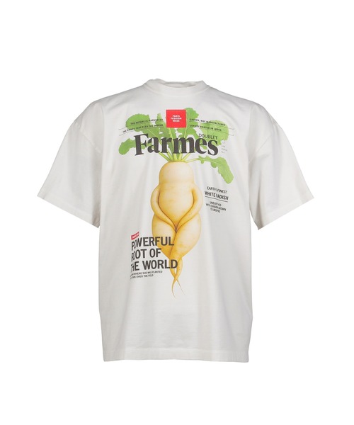 NUBIAN(ヌビアン)の「FARMES MAGAZINE COVER T-SHIRT(Tシャツ/カットソー・メンズ・ホワイト・LARGE)」の1枚目の写真