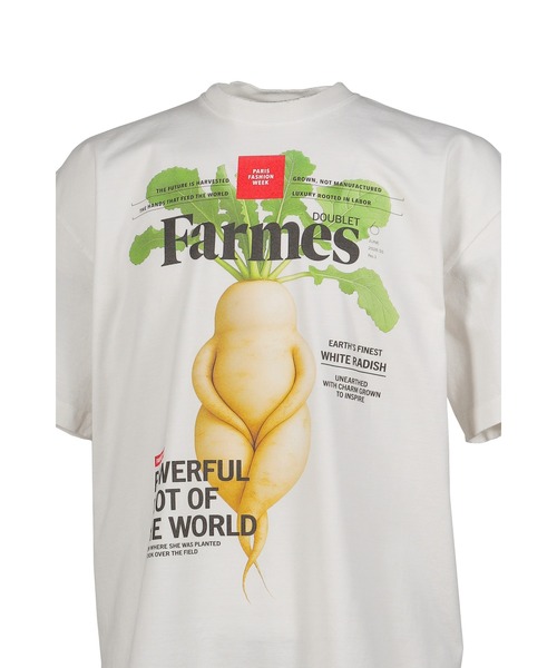 NUBIAN(ヌビアン)の「FARMES MAGAZINE COVER T-SHIRT(Tシャツ/カットソー・メンズ・ホワイト・LARGE)」の4枚目の写真