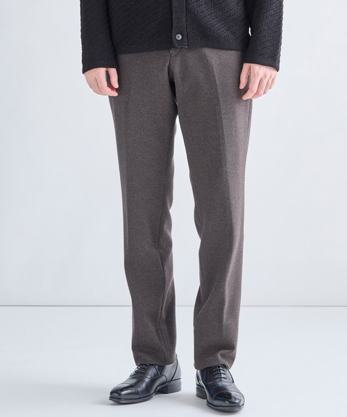 MEN'S BIGI(メンズビギ)の「ウール混ツイルジャージスラックス(その他パンツ・メンズ・グレー系その他/ネイビー/ライトグレー/ブラウン・01/02/03/04/05)」の3枚目の写真