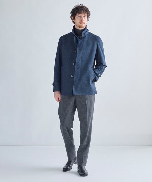 MEN'S BIGI(メンズビギ)の「ウール混ツイルジャージスラックス(その他パンツ・メンズ・グレー系その他/ネイビー/ライトグレー/ブラウン・01/02/03/04/05)」の13枚目の写真