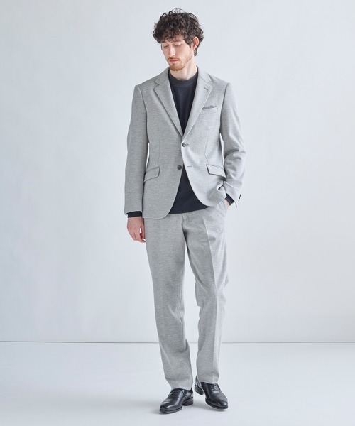 MEN'S BIGI(メンズビギ)の「ウール混ツイルジャージスラックス(その他パンツ・メンズ・グレー系その他/ネイビー/ライトグレー/ブラウン・01/02/03/04/05)」の9枚目の写真