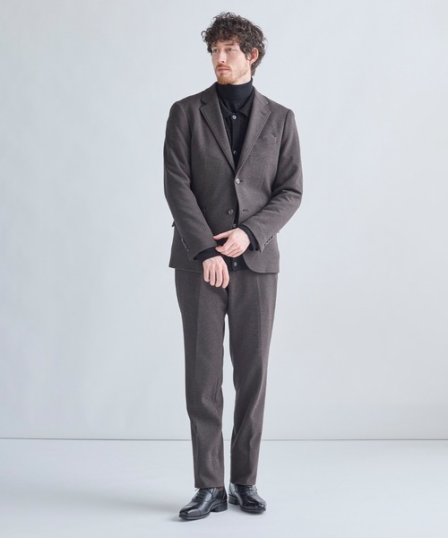 MEN'S BIGI(メンズビギ)の「ウール混ツイルジャージスラックス(その他パンツ・メンズ・グレー系その他/ネイビー/ライトグレー/ブラウン・01/02/03/04/05)」の11枚目の写真