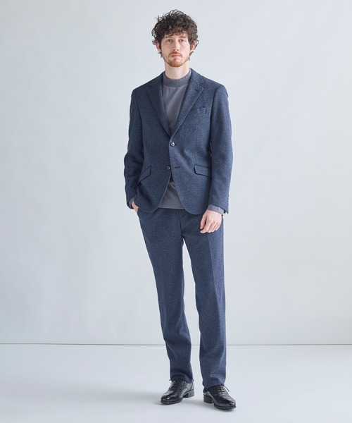 MEN'S BIGI(メンズビギ)の「ウール混ツイルジャージスラックス(その他パンツ・メンズ・グレー系その他/ネイビー/ライトグレー/ブラウン・01/02/03/04/05)」の10枚目の写真
