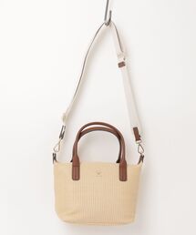 TOMMY HILFIGER | POPETTE MINI TOTE RAFFIA(トートバッグ)